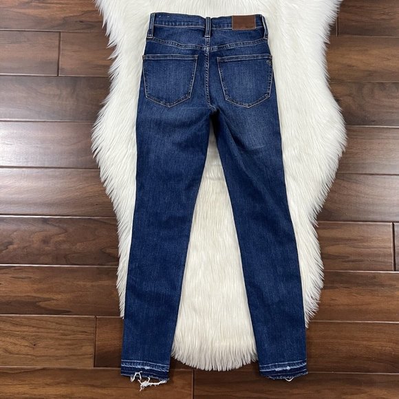 Madewell Women's Size 24 Exposed Button 10” High Rise Skinny Denim Jeans‎ H6319 - Picture 7 of 9